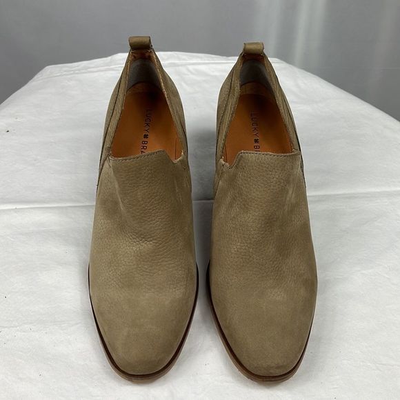 Lucky Brand Vennia Dune Ankle Booties Boots Chunky Cowboy Heel Size 10 - Picture 3 of 14